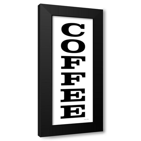 Coffee Black Modern Wood Framed Art Print with Double Matting by Ball, Susan