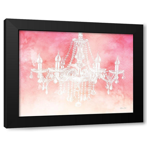 Chandelier Glam 2 Black Modern Wood Framed Art Print by Ball, Susan