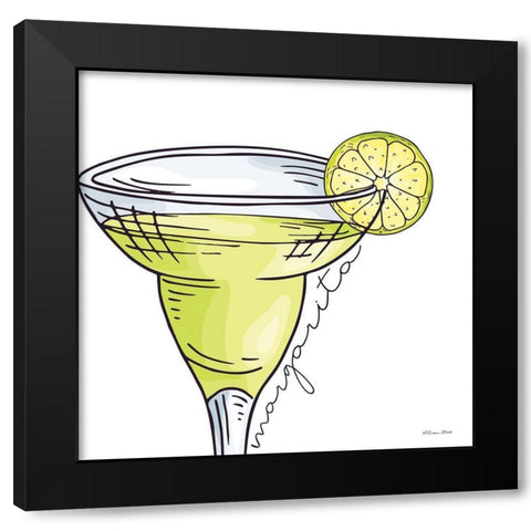 Margarita     Black Modern Wood Framed Art Print with Double Matting by Ball, Susan