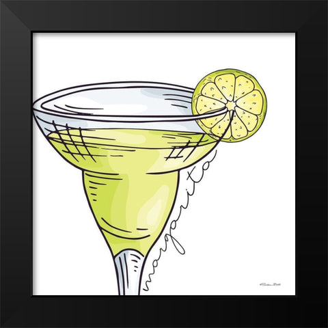 Margarita     Black Modern Wood Framed Art Print by Ball, Susan