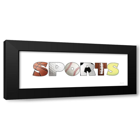 Sports Black Modern Wood Framed Art Print with Double Matting by Ball, Susan