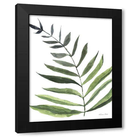 Fern 1  Black Modern Wood Framed Art Print by Ball, Susan