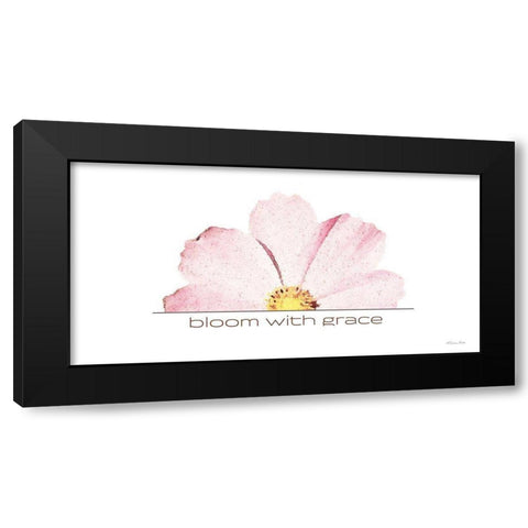 Bloom with Grace Black Modern Wood Framed Art Print with Double Matting by Ball, Susan