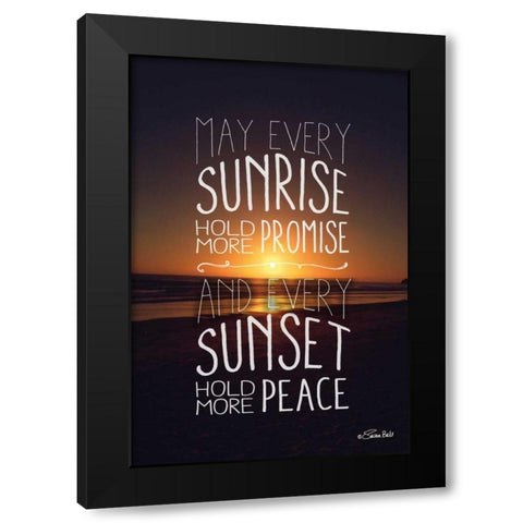 Promise and Peace Black Modern Wood Framed Art Print with Double Matting by Ball, Susan