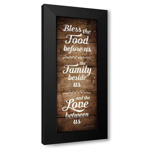 Bless the Food Before Us Black Modern Wood Framed Art Print with Double Matting by Ball, Susan