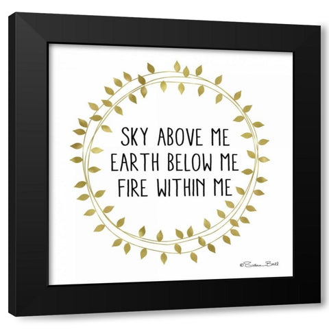 Sky Above Me Black Modern Wood Framed Art Print by Ball, Susan