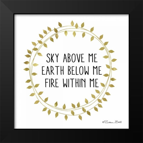 Sky Above Me Black Modern Wood Framed Art Print by Ball, Susan