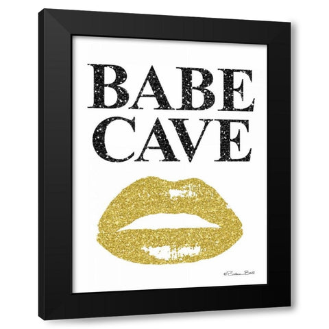 Babe Cave Black Modern Wood Framed Art Print with Double Matting by Ball, Susan
