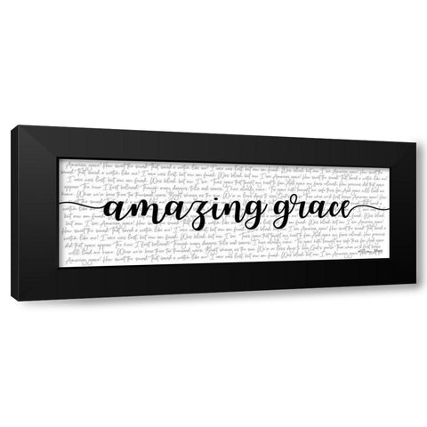 Amazing Grace Black Modern Wood Framed Art Print with Double Matting by Ball, Susan