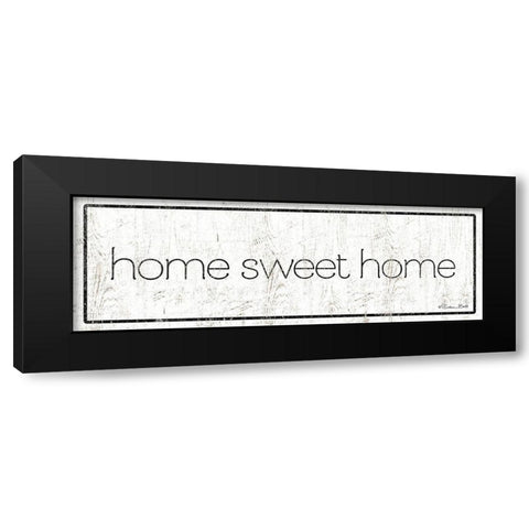 Home Sweet Home Black Modern Wood Framed Art Print with Double Matting by Ball, Susan