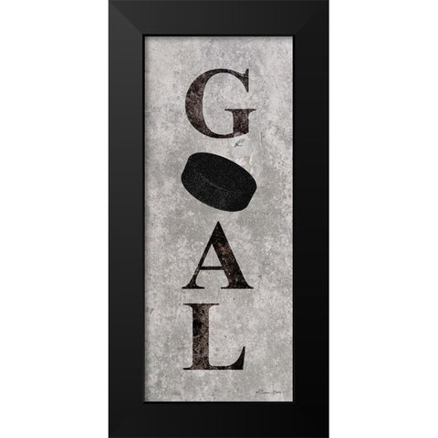 Hockey Goal   Black Modern Wood Framed Art Print by Ball, Susan