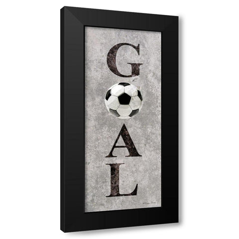 Soccer Goal   Black Modern Wood Framed Art Print by Ball, Susan