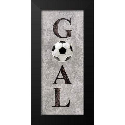 Soccer Goal   Black Modern Wood Framed Art Print by Ball, Susan