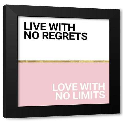 Regrets and Limits Black Modern Wood Framed Art Print with Double Matting by Ball, Susan