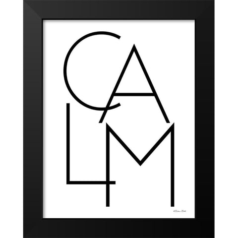 Calm    Black Modern Wood Framed Art Print by Ball, Susan