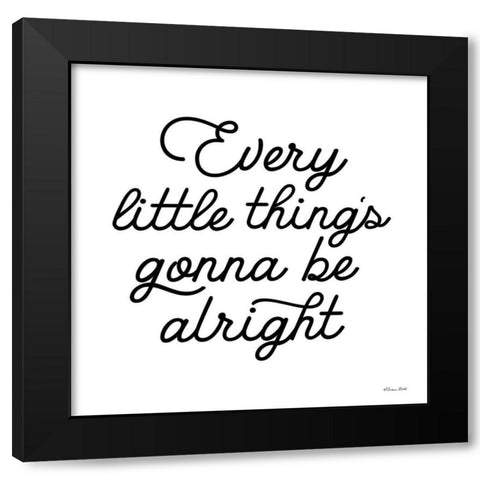 Gonna Be Alright    Black Modern Wood Framed Art Print with Double Matting by Ball, Susan