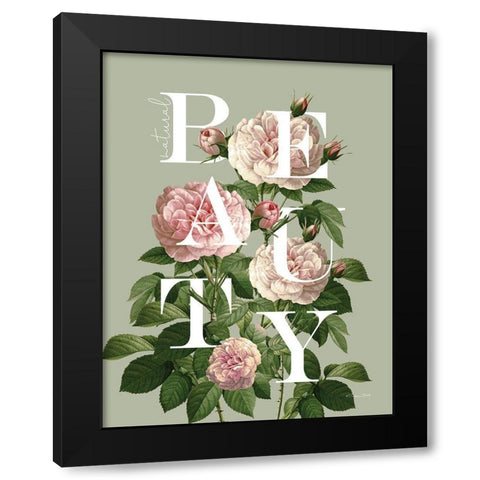 Floral Beauty     Black Modern Wood Framed Art Print with Double Matting by Ball, Susan