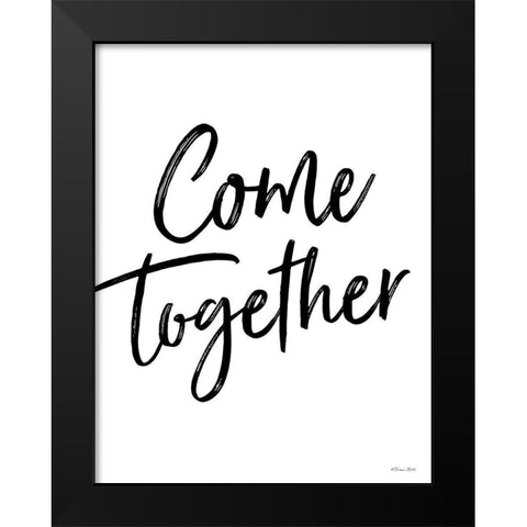 Come Together Black Modern Wood Framed Art Print by Ball, Susan