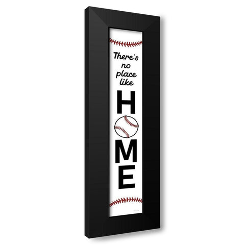 No Place Like Home Black Modern Wood Framed Art Print with Double Matting by Ball, Susan