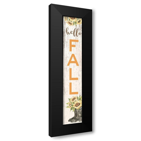 Hello Fall     Black Modern Wood Framed Art Print by Ball, Susan