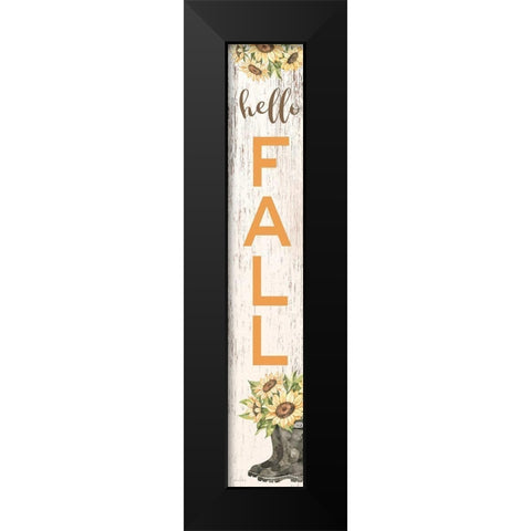 Hello Fall     Black Modern Wood Framed Art Print by Ball, Susan