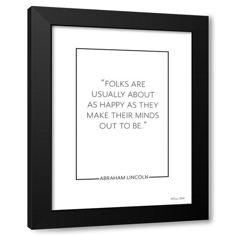 Happy Minds      Black Modern Wood Framed Art Print with Double Matting by Ball, Susan