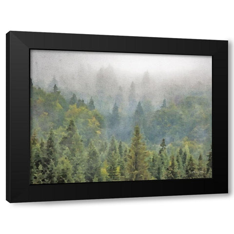 Pines Black Modern Wood Framed Art Print by Ball, Susan