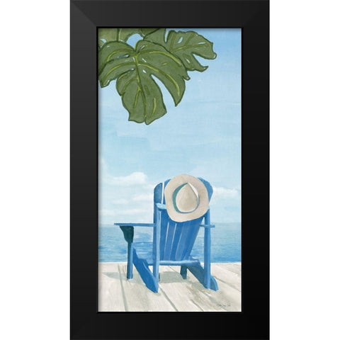 Paradise 2 Black Modern Wood Framed Art Print by Stellar Design Studio