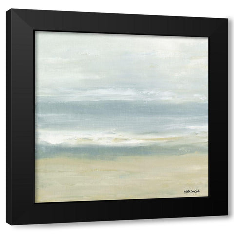 Coastal Blend 1 Black Modern Wood Framed Art Print by Stellar Design Studio