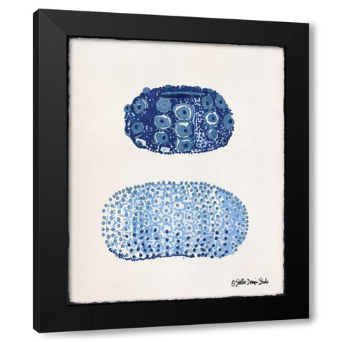 From the Sea 1 Black Modern Wood Framed Art Print with Double Matting by Stellar Design Studio