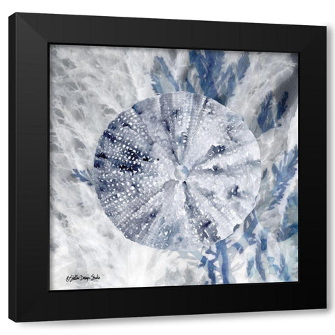 Ocean Collection 2 Black Modern Wood Framed Art Print by Stellar Design Studio