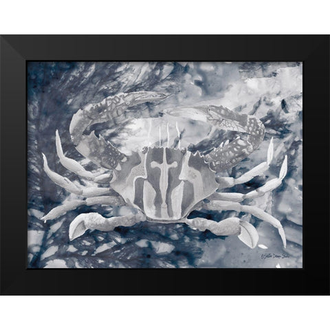 Ocean Collection 5 Black Modern Wood Framed Art Print by Stellar Design Studio