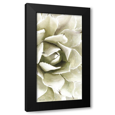 Agave Panel 1 Black Modern Wood Framed Art Print by Stellar Design Studio