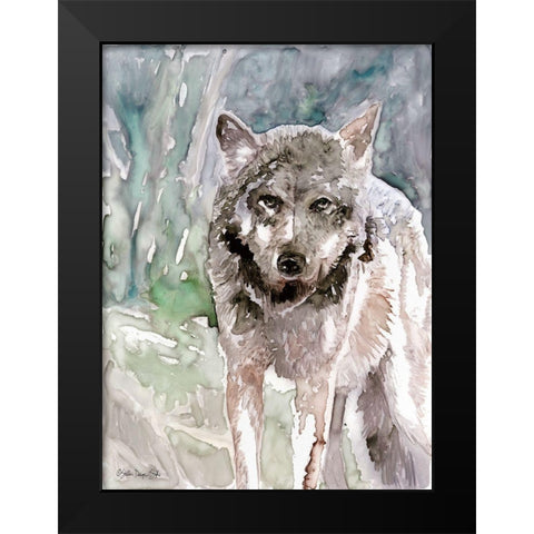 Pacific Coast Wildlife 1 Black Modern Wood Framed Art Print by Stellar Design Studio