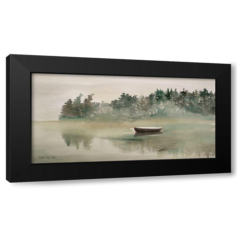 Lake Fishing II Black Modern Wood Framed Art Print by Stellar Design Studio