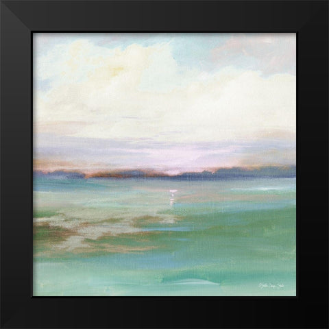 Calm Horizon 3   Black Modern Wood Framed Art Print by Stellar Design Studio