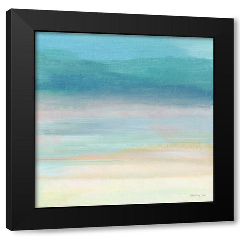 Calm Horizon 5   Black Modern Wood Framed Art Print by Stellar Design Studio