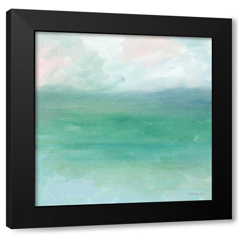 Calm Horizon 8   Black Modern Wood Framed Art Print by Stellar Design Studio