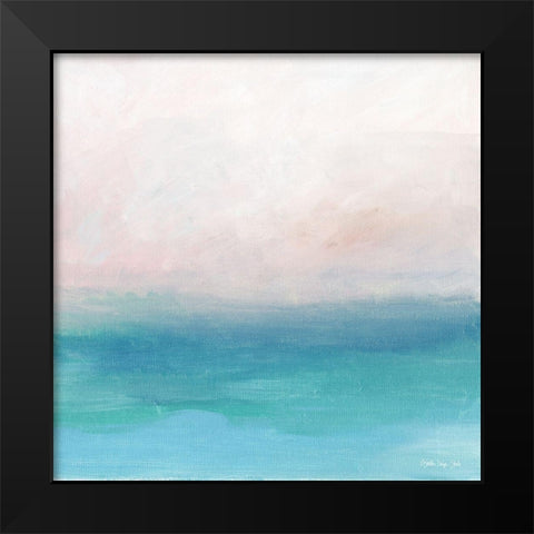 Calm Horizon 9   Black Modern Wood Framed Art Print by Stellar Design Studio