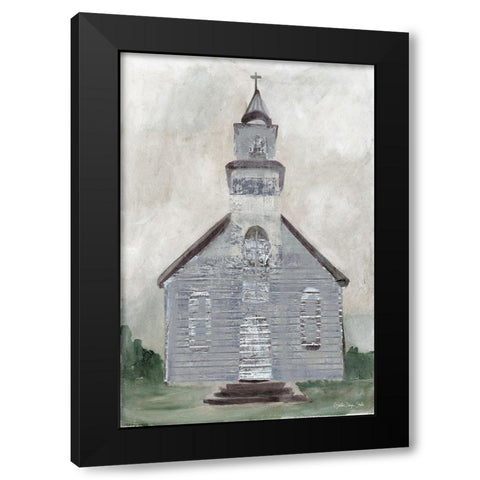 Church 1   Black Modern Wood Framed Art Print with Double Matting by Stellar Design Studio