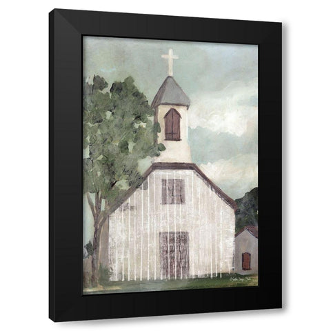 Church 2   Black Modern Wood Framed Art Print by Stellar Design Studio