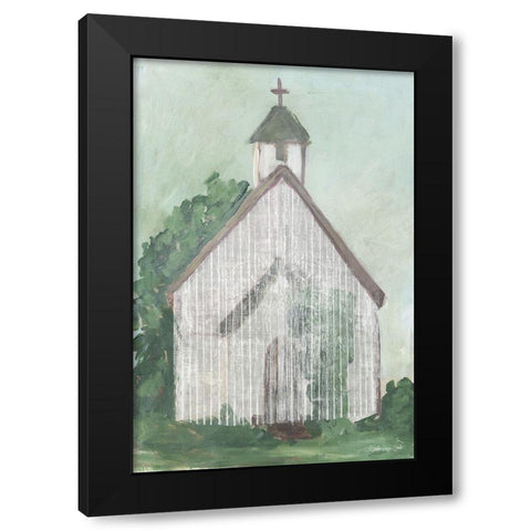 Church 3   Black Modern Wood Framed Art Print by Stellar Design Studio