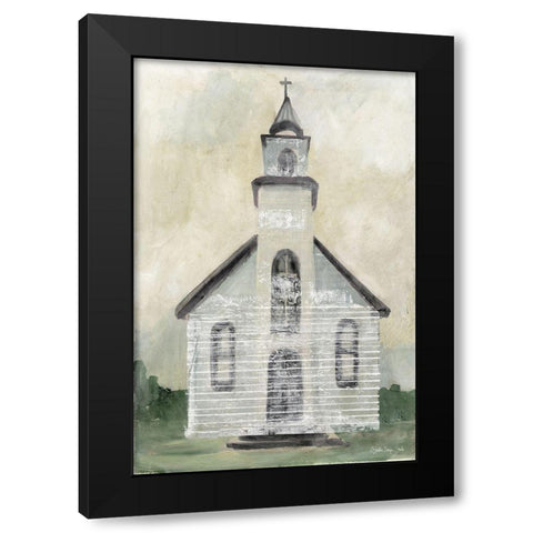 Church 4  Black Modern Wood Framed Art Print by Stellar Design Studio