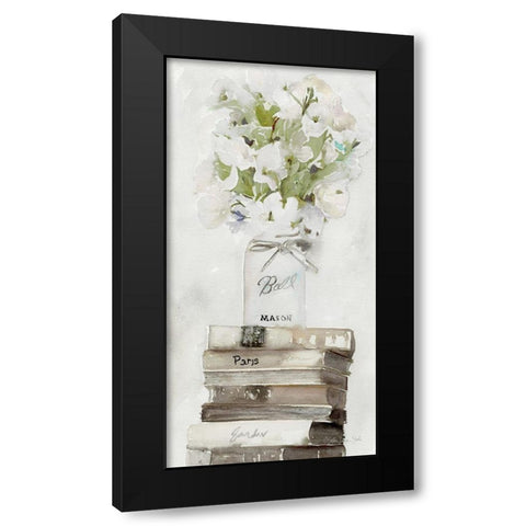 Parisian Pot 4 Black Modern Wood Framed Art Print with Double Matting by Stellar Design Studio