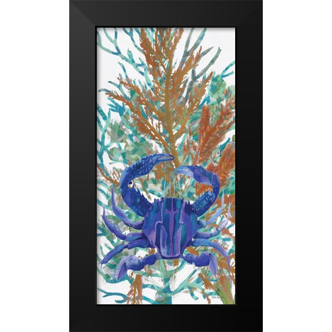 Ocean Garden Medley 2 Black Modern Wood Framed Art Print by Stellar Design Studio