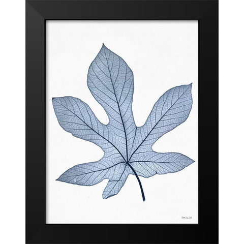 Indigo Nature Study III Black Modern Wood Framed Art Print by Stellar Design Studio