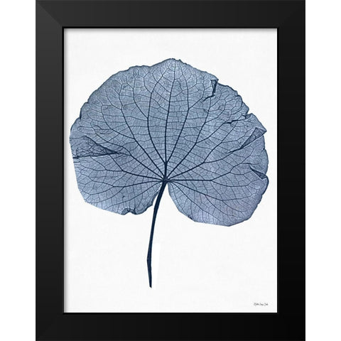 Indigo Nature Study IV Black Modern Wood Framed Art Print by Stellar Design Studio