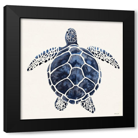 Leatherback     Black Modern Wood Framed Art Print with Double Matting by Stellar Design Studio