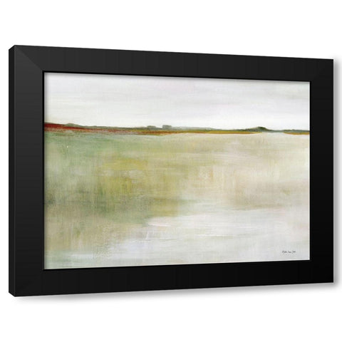 Meadow View I Black Modern Wood Framed Art Print with Double Matting by Stellar Design Studio