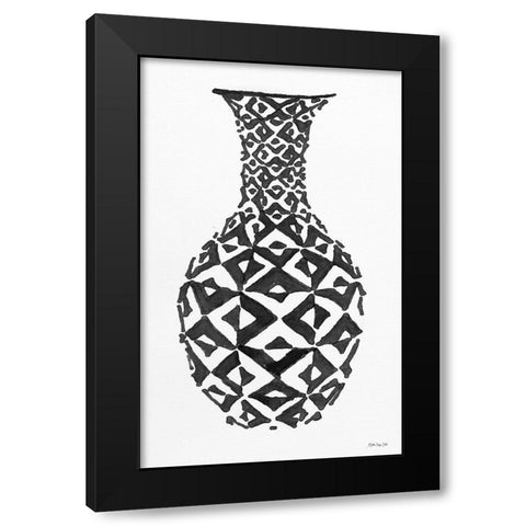 Tile Vase 1     Black Modern Wood Framed Art Print with Double Matting by Stellar Design Studio